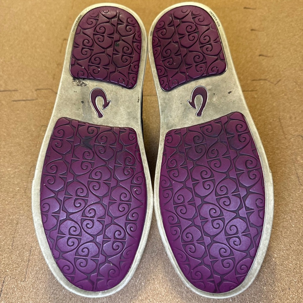 Olukai‎ Pehuea Print Slip On Sneakers Womens 8.5 Blue Floral 20339-DEST - Picture 6 of 10
